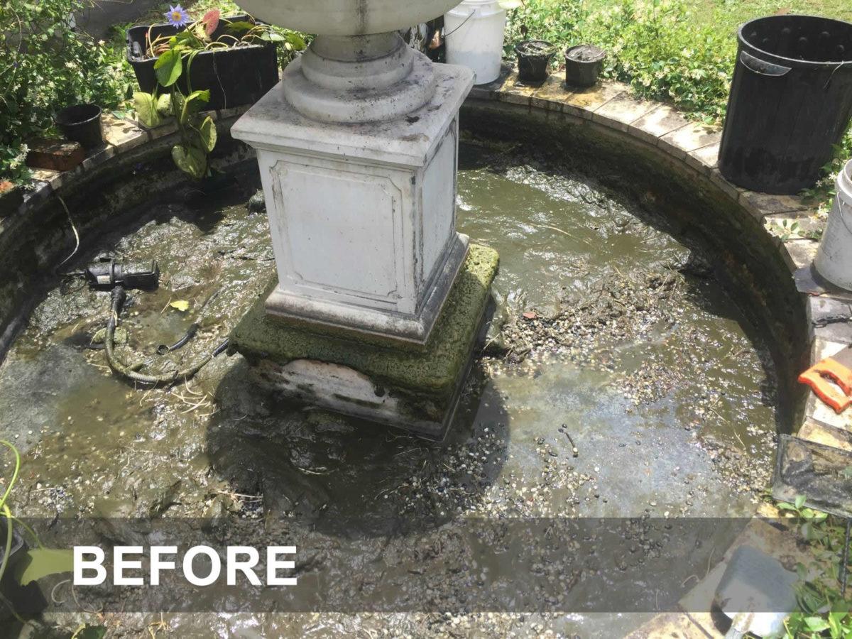 Fountain and Water Feature Cleaning, Maintenance Home Style Fishponds